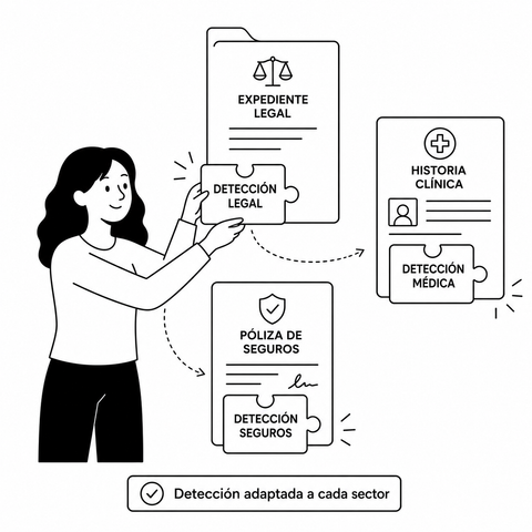 Custom tags fitting into documents from different sectors